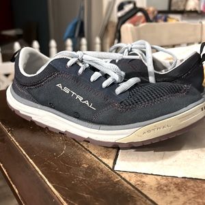 Astral blue athletic shoes